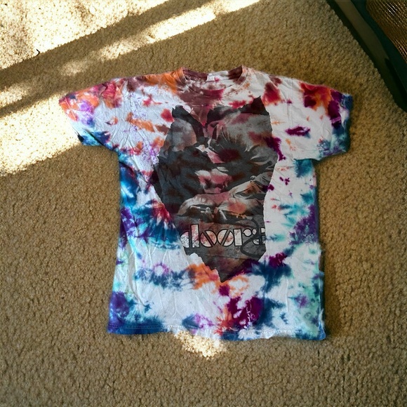 Vintage The Doors Tie Dyed Tee - Picture 1 of 4